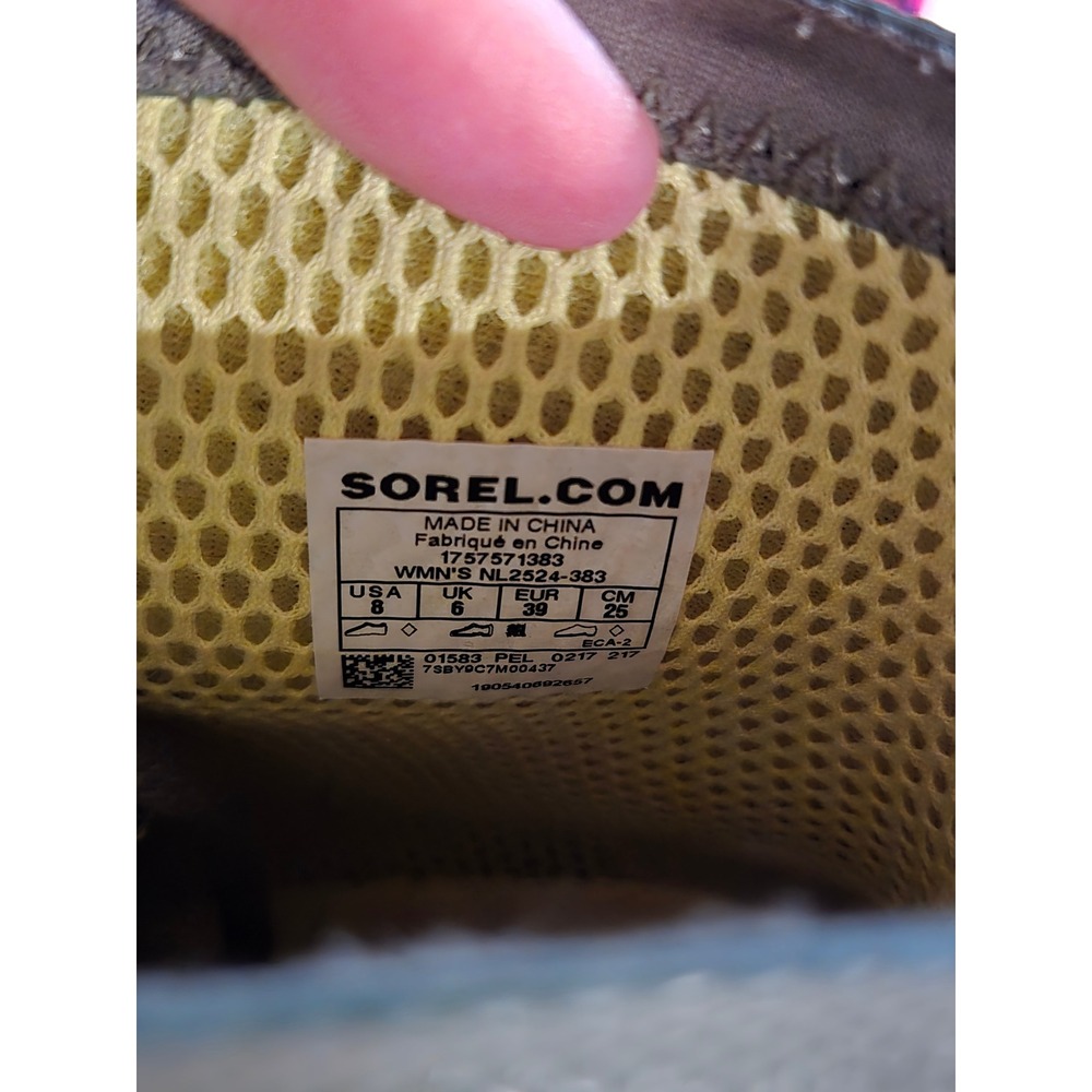 Sorel Joan of Arctic Wedge II Rain Boots Olive Green Waterproof Womens 8 NL2524 - Picture 7 of 7